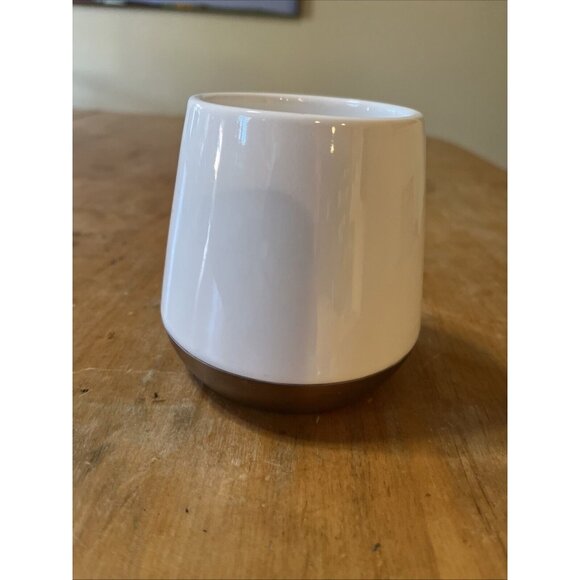 FELLOW Joey Double Wall Ceramic Coffee Mug WHITE Minimalist Copper Aesthetic - Picture 1 of 6